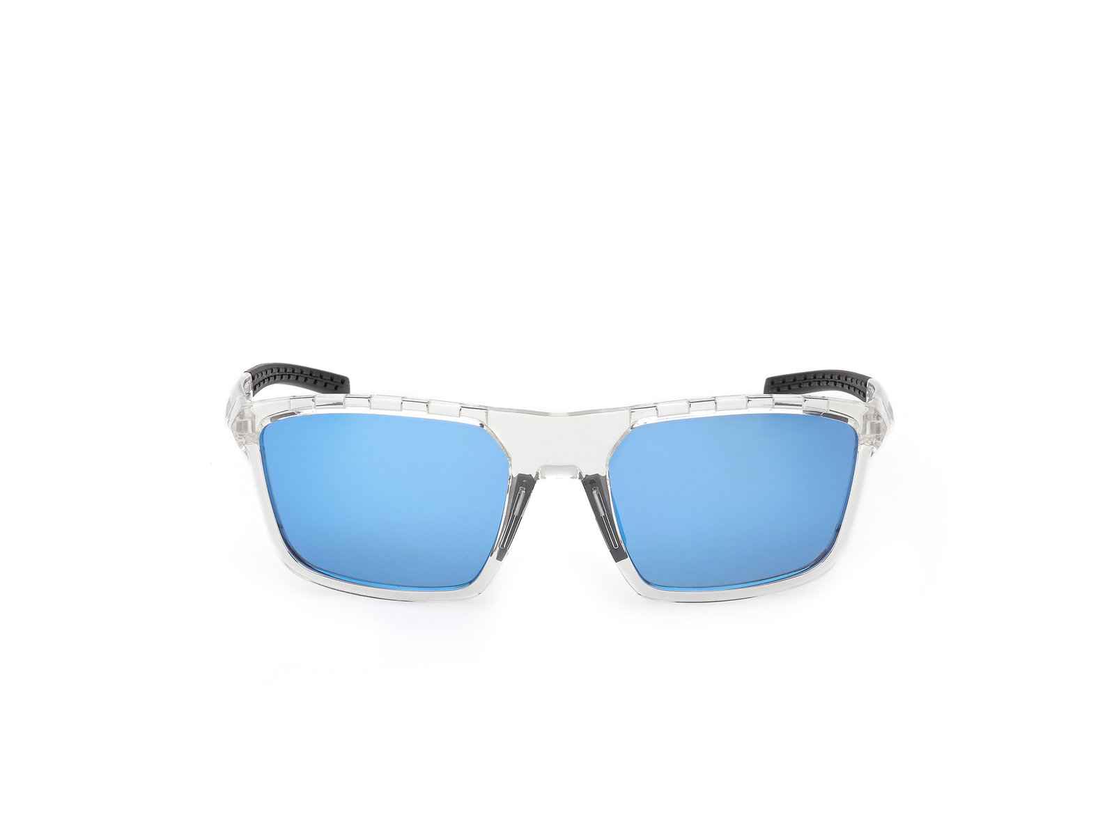 Das Bild zeigt die Bügel der Adidas Sport Sonnenbrille SP0111 26X.